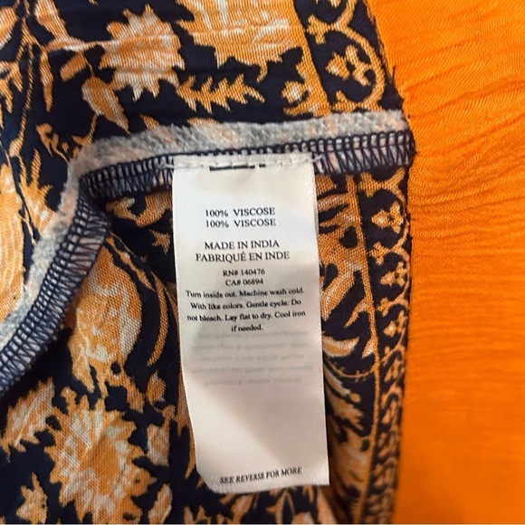 Faherty‎ Reva Floral Smocked Waist Long Sleeve Mini dress - Picture 6 of 8